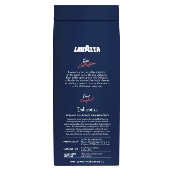 Lavazza Classico Premium Ground Coffee - Medium Roast, 12 oz