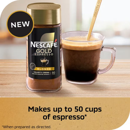 NESCAFÉ Gold Blonde Espresso Instant Coffee - Smooth Light Roast, 3.5 oz
