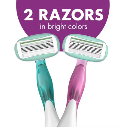 BIC Soleil Sensitive Women's Disposable Razors, 5-Blade, 2 Count