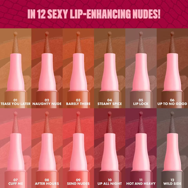 NYX Lip Lingerie Longwear Lip Liner Stain – Cuff Me, 0.03 fl oz-07 Cuff Me
