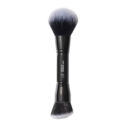 e.l.f. Cream & Powder Face Brush, Vegan Makeup Brush for Liquid, Cream & Powder Cosmetics
