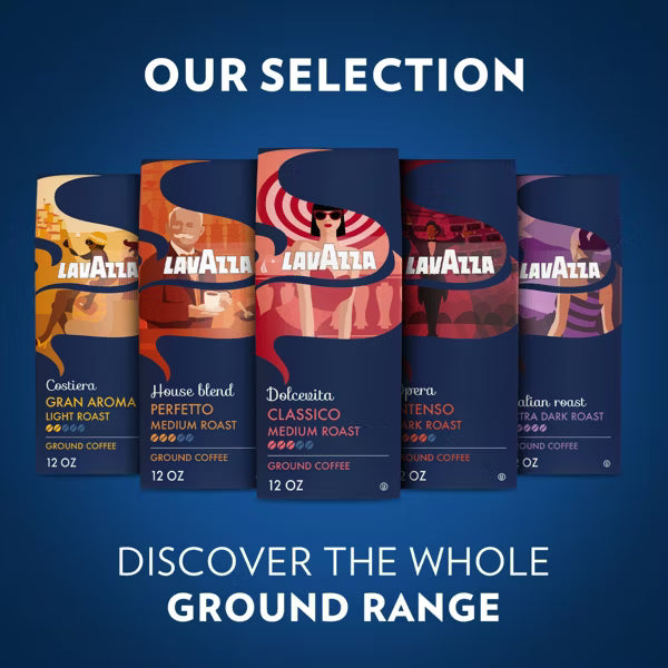 Lavazza Classico Premium Ground Coffee - Medium Roast, 12 oz