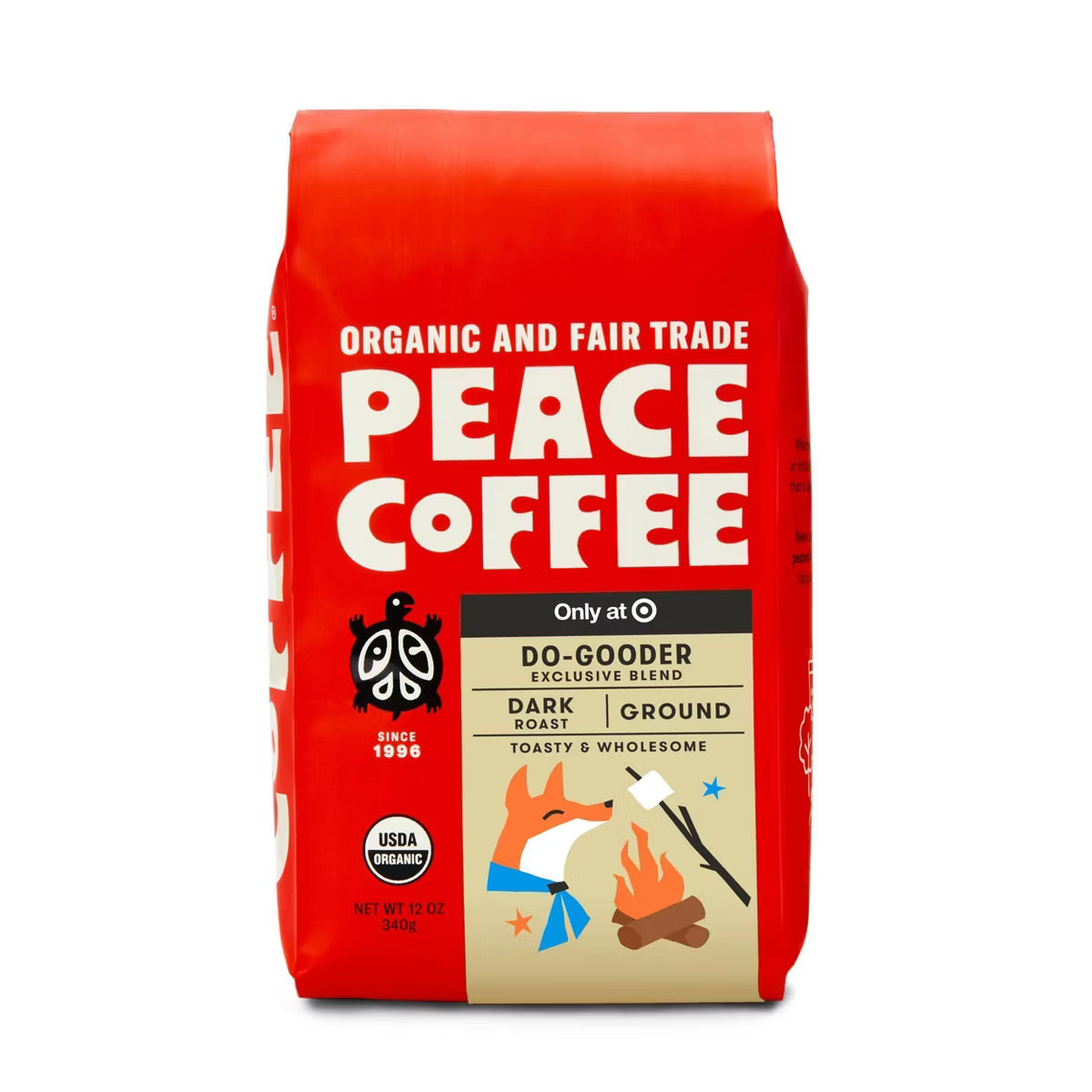 Peace Coffee Do Gooder Premium Dark Roast Ground Coffee - 12 oz