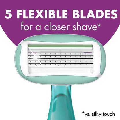 BIC Soleil Sensitive Women's Disposable Razors, 5-Blade, 2 Count