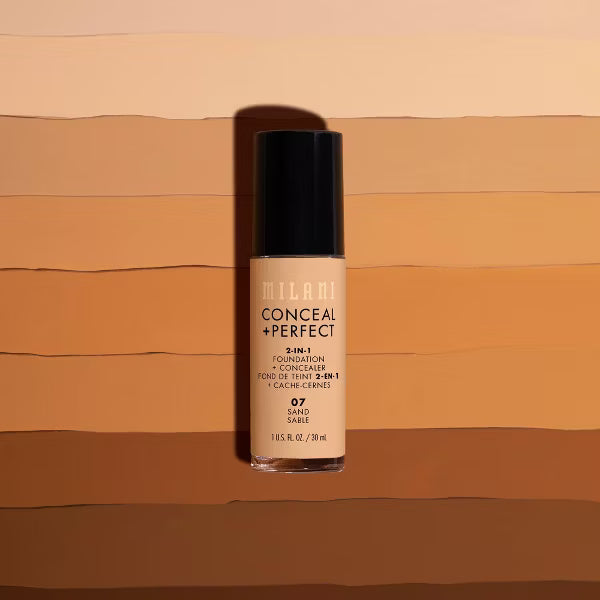 Milani Conceal + Perfect 2-in-1 Foundation + Concealer, 01 Creamy Vanilla, 1 fl oz