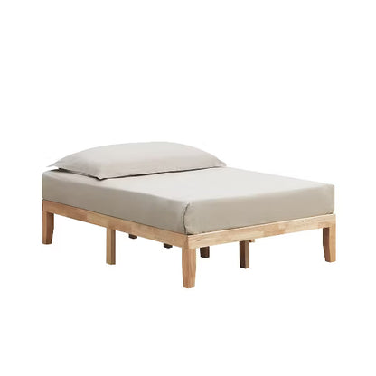 Costway Full Size Wood Platform Bed Frame - Natural