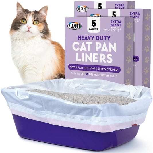 Alfapet Extra Giant Cat Litter Box Liners - 15 Count