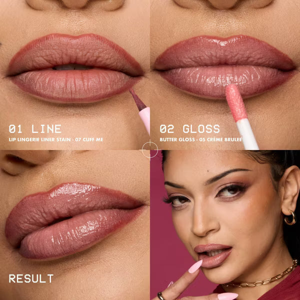 NYX Lip Lingerie Longwear Lip Liner Stain – Cuff Me, 0.03 fl oz-07 Cuff Me