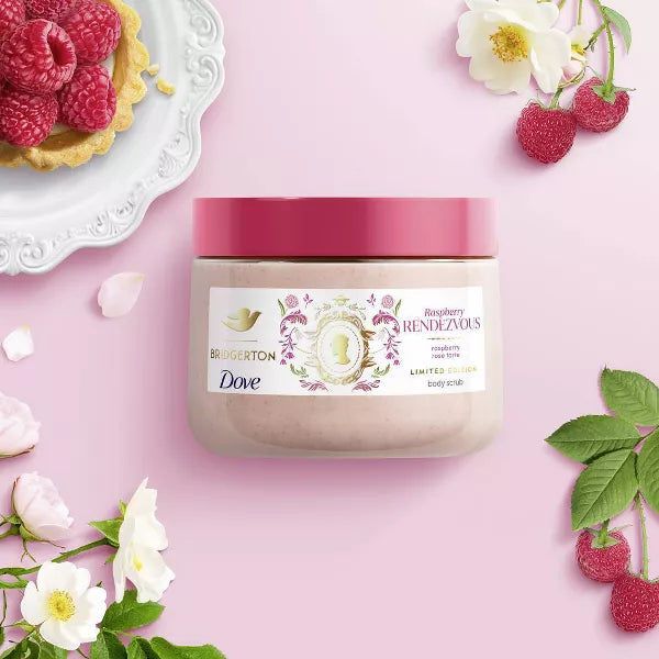 Dove Beauty Bridgerton Body Scrub - Raspberry Rendezvous, 15 oz