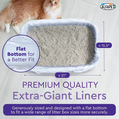 Alfapet Extra Giant Cat Litter Liners - 20 Count