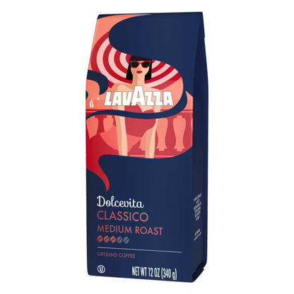 Lavazza Classico Premium Ground Coffee - Medium Roast, 12 oz