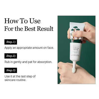 Round Lab Pine Calming Cica Face Cream - Travel Size - 50ml