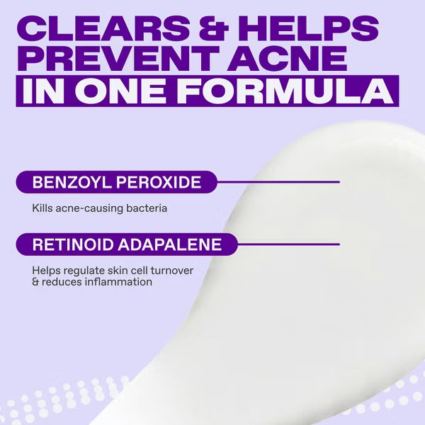 Differin Epiduo Acne Treatment Gel - Clears Breakouts & Unclogs Pores, 45g / 1.6 oz