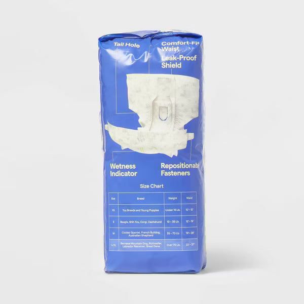 up&up Female Dog Diapers, L/XL, Disposable - 18ct