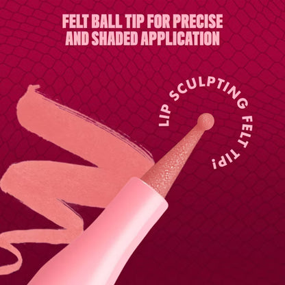 NYX Lip Lingerie Longwear Lip Liner Stain – Cuff Me, 0.03 fl oz-07 Cuff Me