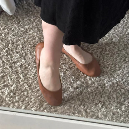 Universal Thread™ Women's Danielle Scrunch Ballet Flats - Cognac