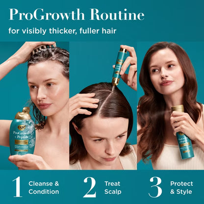 OGX ProGrowth+ Hair Strengthening Peptide Scalp Serum - 0.33 fl oz