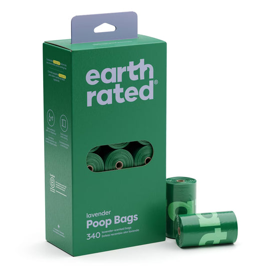 Earth Rated Scented Dog Waste Bags - Lavender, 340 Bags (17 Rolls)