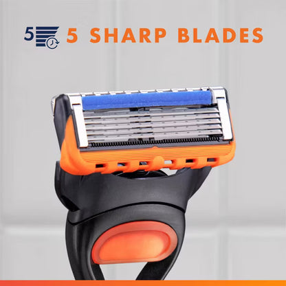 Gillette Fusion5 Men's Reusable Razor - Handle with 5 Blade Refills