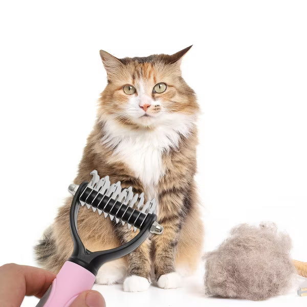 Unique Bargains Pet Grooming Brush - Pink, 1 Pc