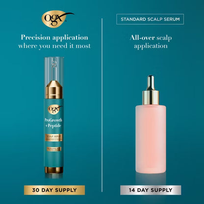 OGX ProGrowth+ Hair Strengthening Peptide Scalp Serum - 0.33 fl oz