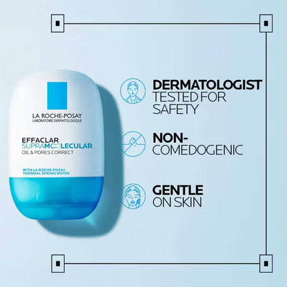 La Roche-Posay Effaclar Supramolecular Acne Moisturizer - Oil Control & Pore Refining, 1.35 fl oz