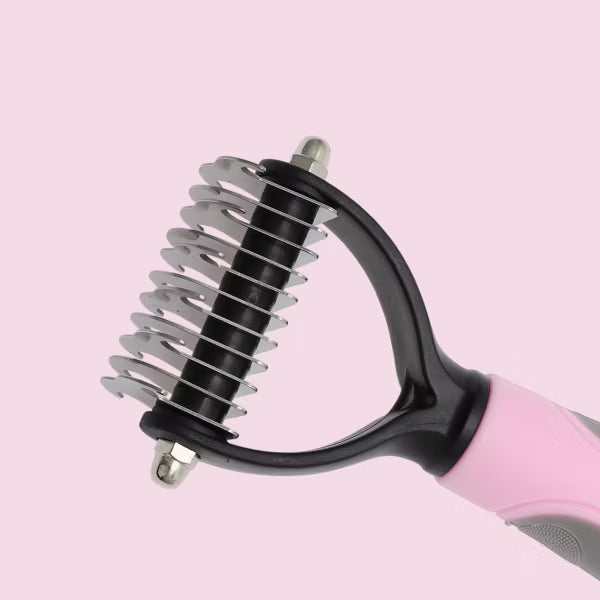 Unique Bargains Pet Grooming Brush - Pink, 1 Pc
