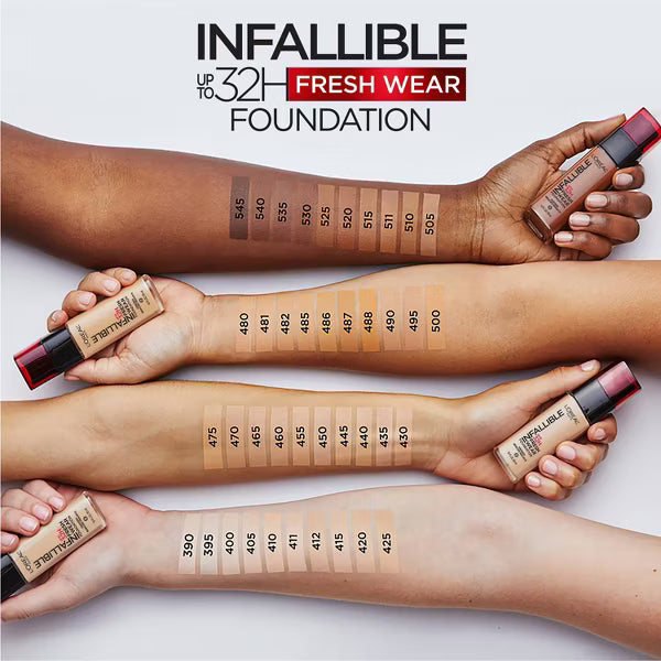 L'Oréal Paris Infallible 32HR Fresh Wear Liquid Foundation with SPF 25-510 Hazelnut