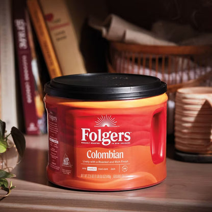 Folgers Colombian Ground Coffee - Medium Roast, 22.6 oz