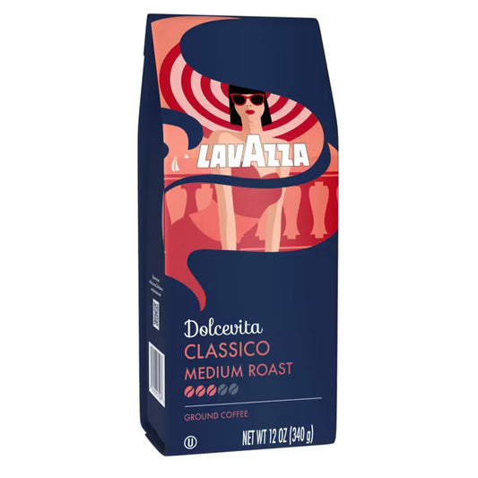 Lavazza Classico Premium Ground Coffee - Medium Roast, 12 oz
