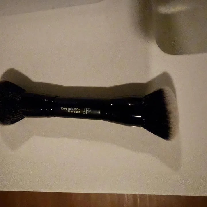 e.l.f. Cream & Powder Face Brush, Vegan Makeup Brush for Liquid, Cream & Powder Cosmetics