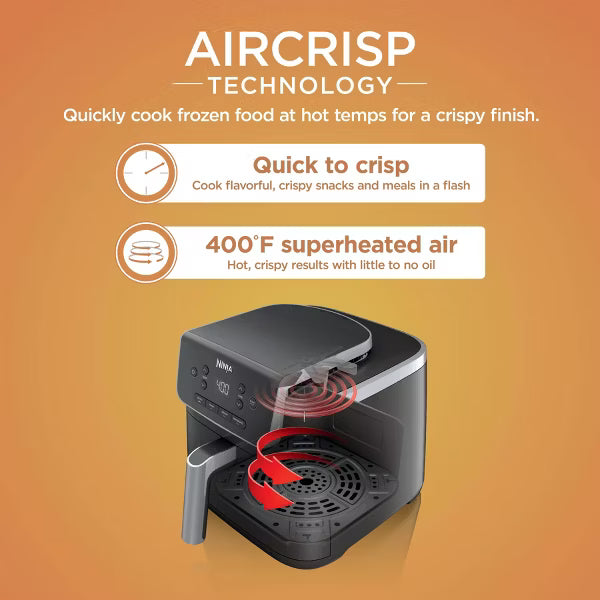 Ninja 5-Qt Air Fryer Pro 4-in-1 with Dishwasher-Safe Parts - Gray