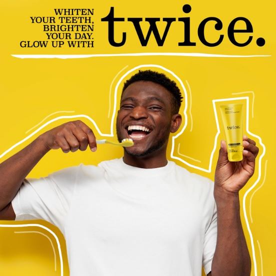 Twice Naturally Whitening Fluoride Toothpaste - Invigorating Wintergreen/Peppermint - 3.4oz