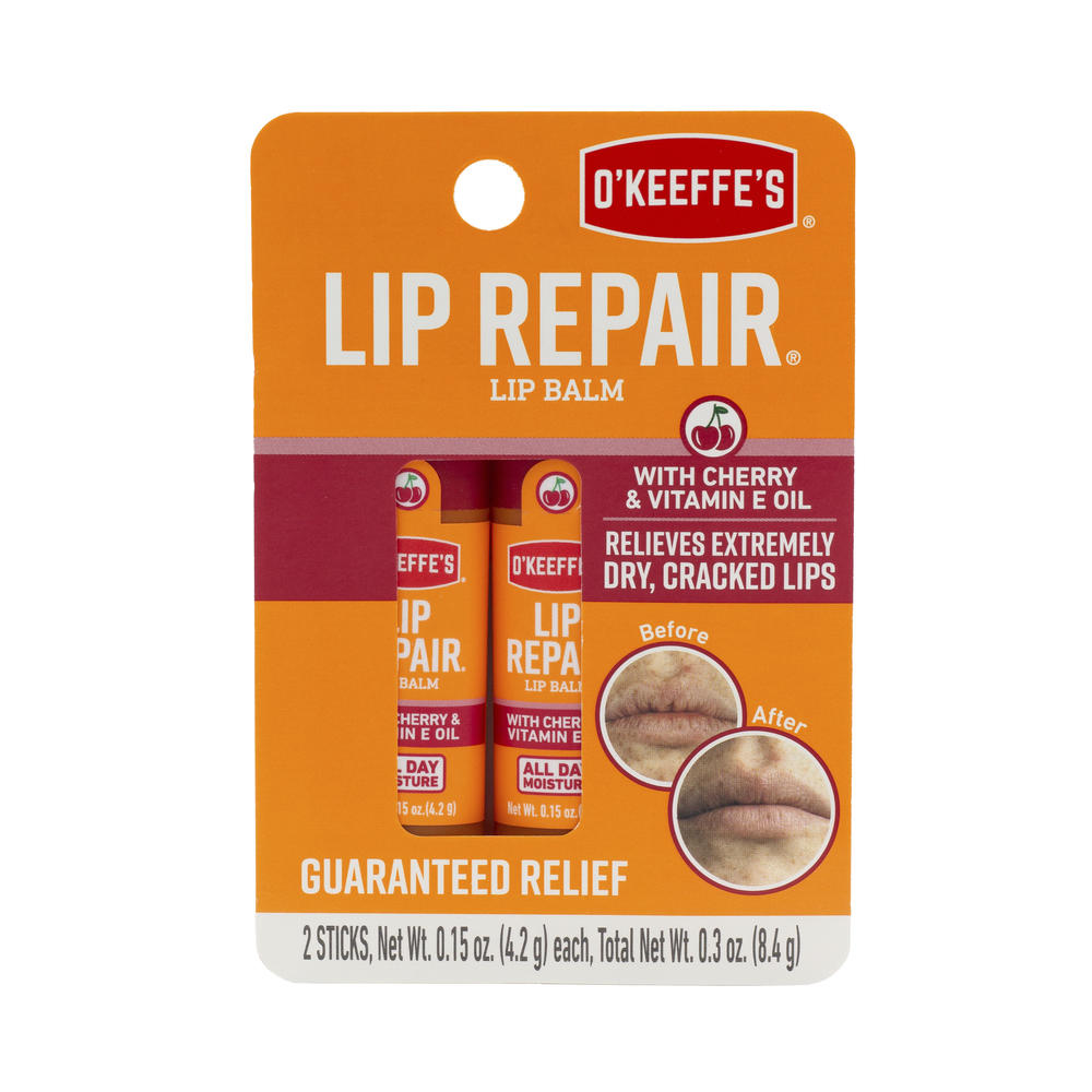 O'Keeffe's Cherry & Vitamin E Lip Repair® Lip Balm – 2 Count