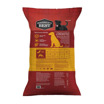 Maverick’s Best™ Complete High-Protein Chicken Dog Food – All Life Stages, 44 lb