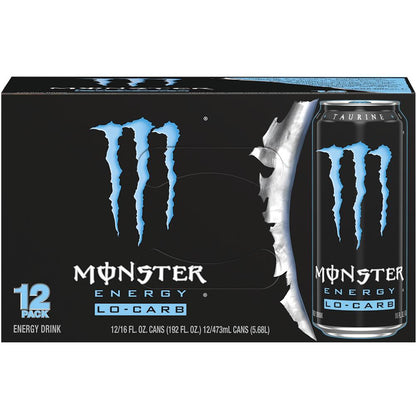 Monster Energy® Lo-Carb Energy Beverage, Pack of 12