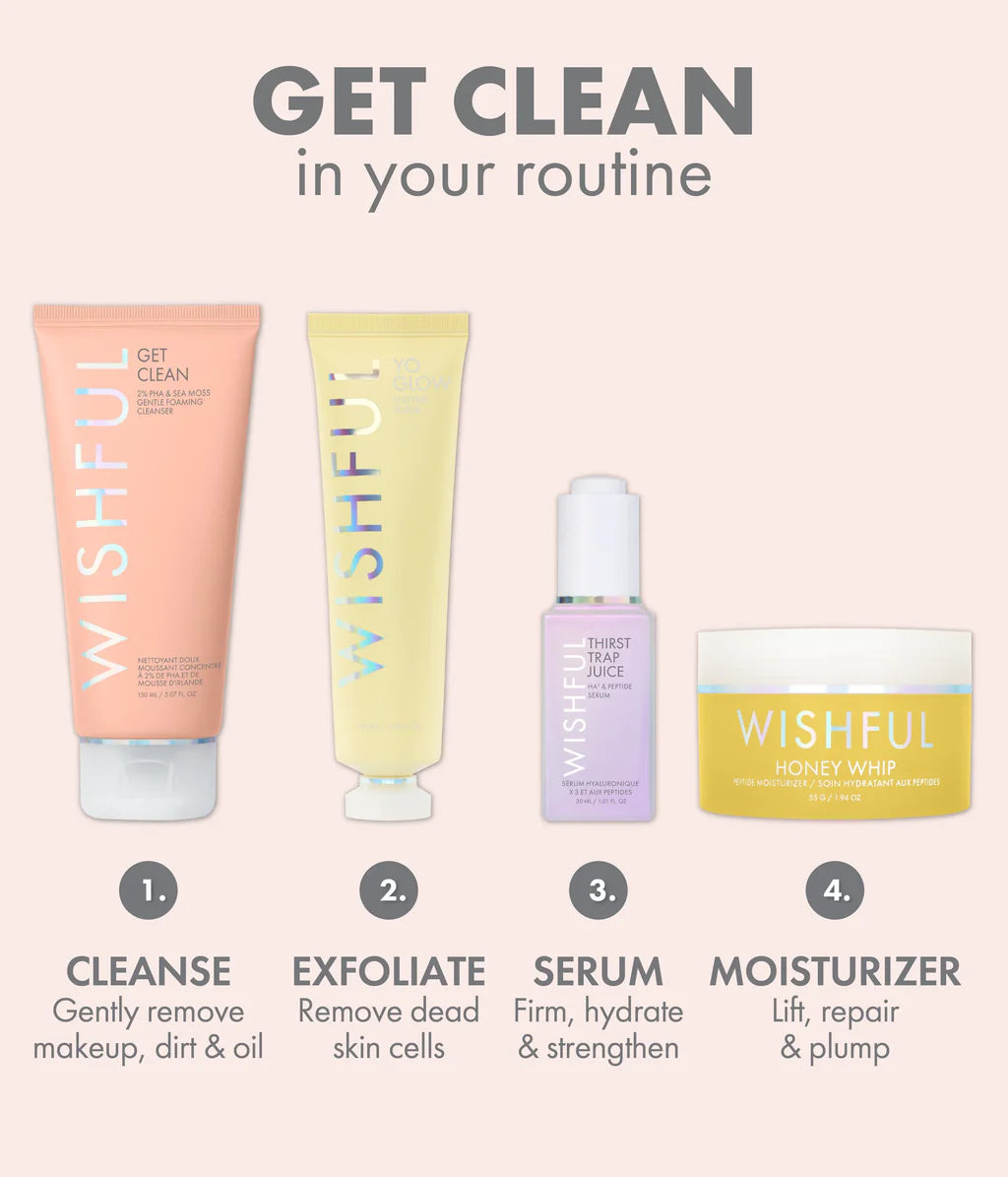 GET CLEAN 2% PHA & SEA MOSS GENTLE FOAMING CLEANSER