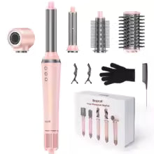 **Bopcal 5-in-1 Hot Air Hair Styler – 1200W Hair Dryer, Curler & Styling Comb**