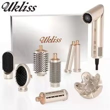 **8-in-1 High-Speed Hair Dryer Brush – Ionic Hot Air Styler & Blow Dryer**