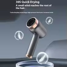 Wireless Rechargeable Hair Dryer with Cold Air Mode