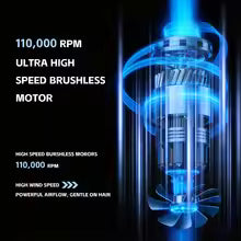 **VGR V-640 HD Professional Hair Dryer – 110,000 RPM Brushless Ionic Salon Blower**