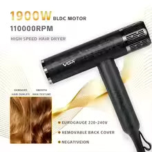 **VGR V-640 HD Professional Hair Dryer – 110,000 RPM Brushless Ionic Salon Blower**