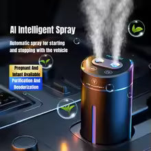 **380ml Dual Spray Car Humidifier & Essential Oil Diffuser – USB Air Freshener**