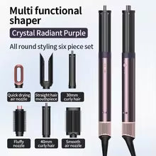 **6-in-1 Professional Hair Styling Tool Set – 150,000 RPM High-Speed Hair Dryer, Straightener & Curling Iron**