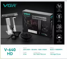 **VGR V-640 HD Professional Hair Dryer – 110,000 RPM Brushless Ionic Salon Blower**