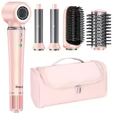 **Bopcal 5-in-1 Hot Air Hair Styler – 1200W Hair Dryer, Curler & Styling Comb**