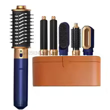 **6-in-1 Hair Dryer Brush Set – Ionic Hot Comb, Curler & Straightener Styler**