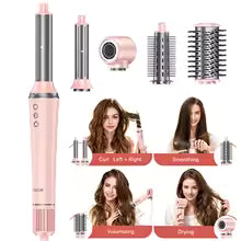 **Bopcal 5-in-1 Hot Air Hair Styler – 1200W Hair Dryer, Curler & Styling Comb**