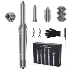 **Bopcal 5-in-1 Hot Air Hair Styler – 1200W Hair Dryer, Curler & Styling Comb**