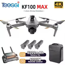 **Teeggi KF100 MAX GPS Drone with Screen & 4K Camera – 3-Axis Gimbal, 6KM Range & Obstacle Avoidance**